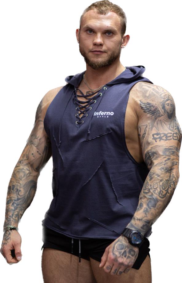 

Майка мужская INFERNO style М-014-000 серая 2XL, Серый, М-014-000