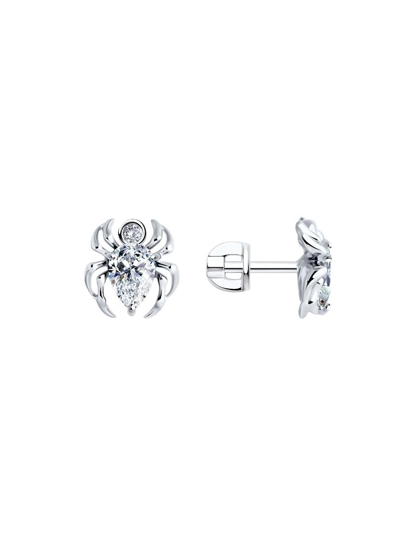 

Серьги пусеты из серебра TEO MAORI 894026650, фианит, 894026650