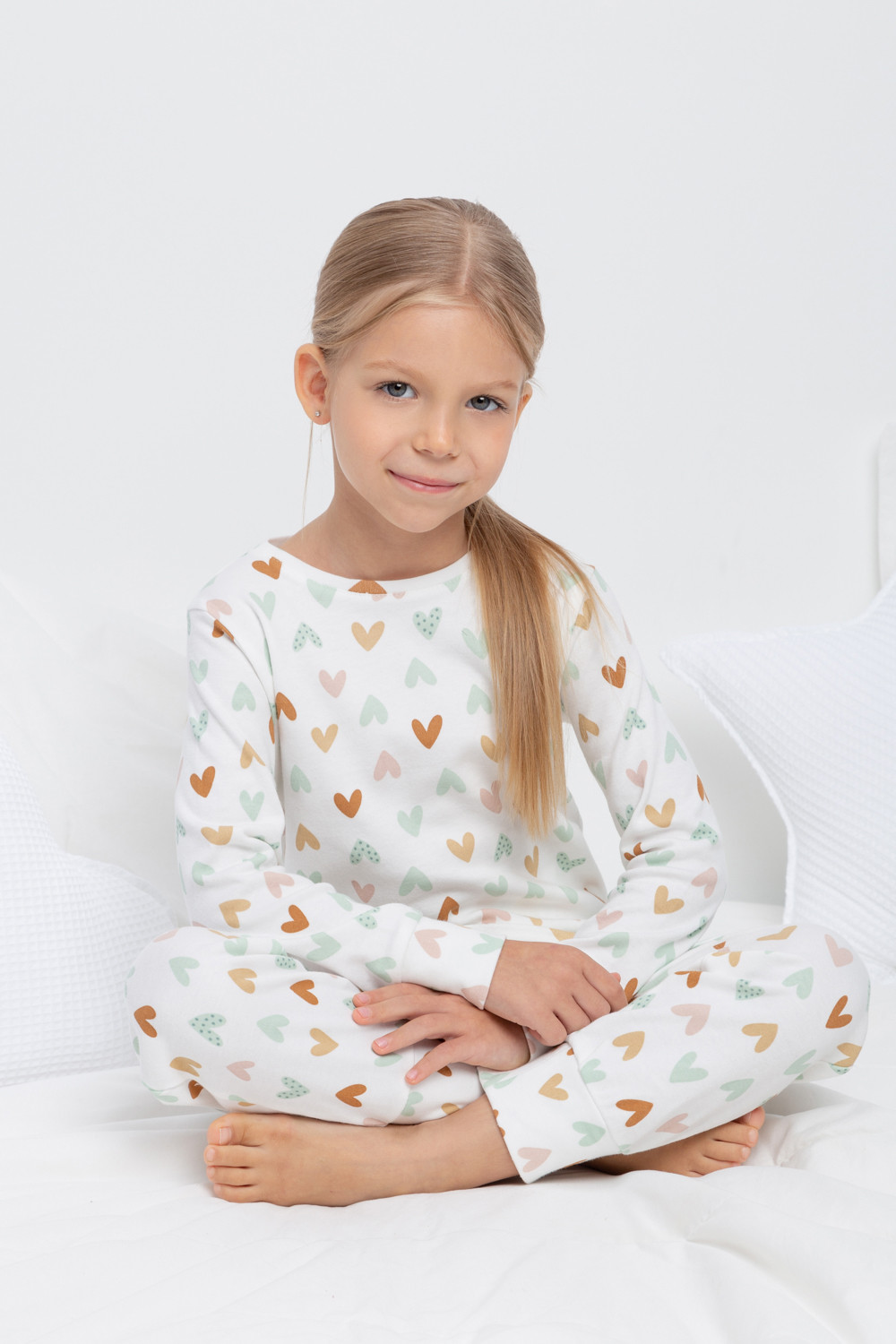 

Пижама детская CROCKID К 1044, белый, 128, 1 шт., К 1044
