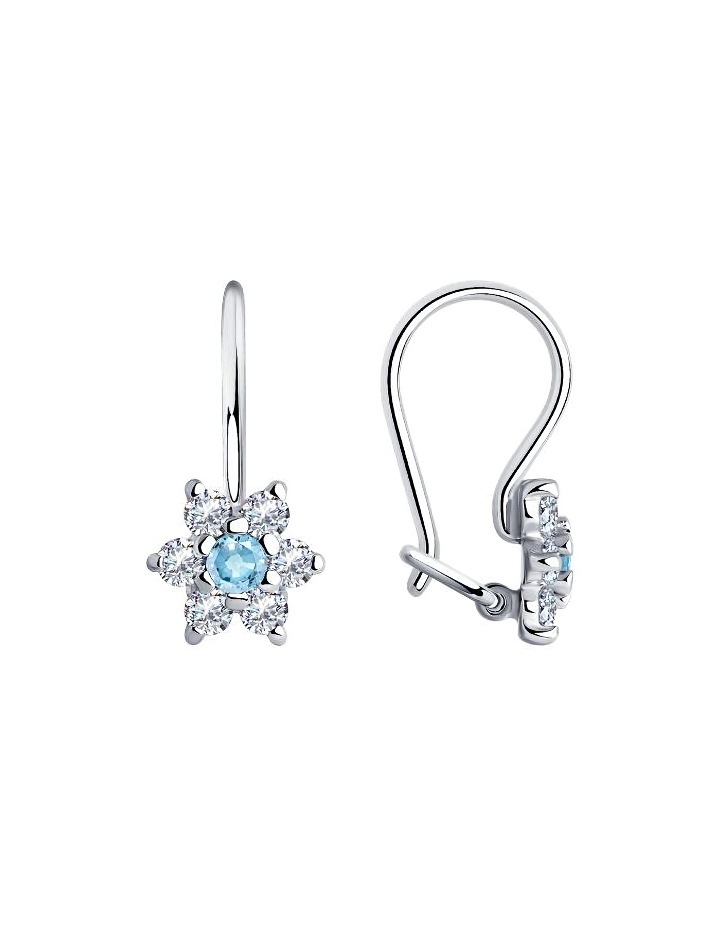 

Серьги из серебра TEO MAORI 894026644, фианит, 894026644