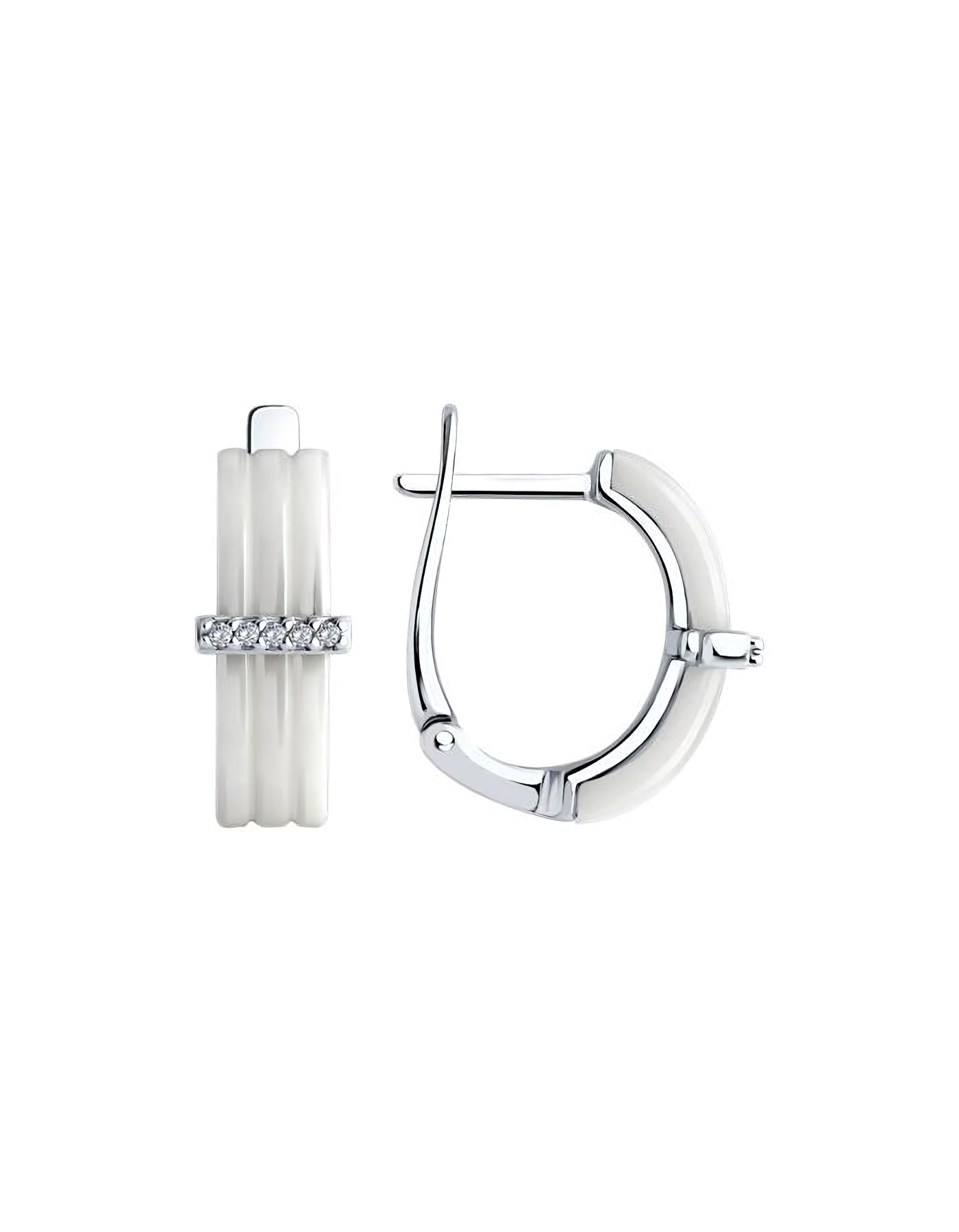 

Серьги из серебра TEO MAORI 894026639, керамика, 894026639