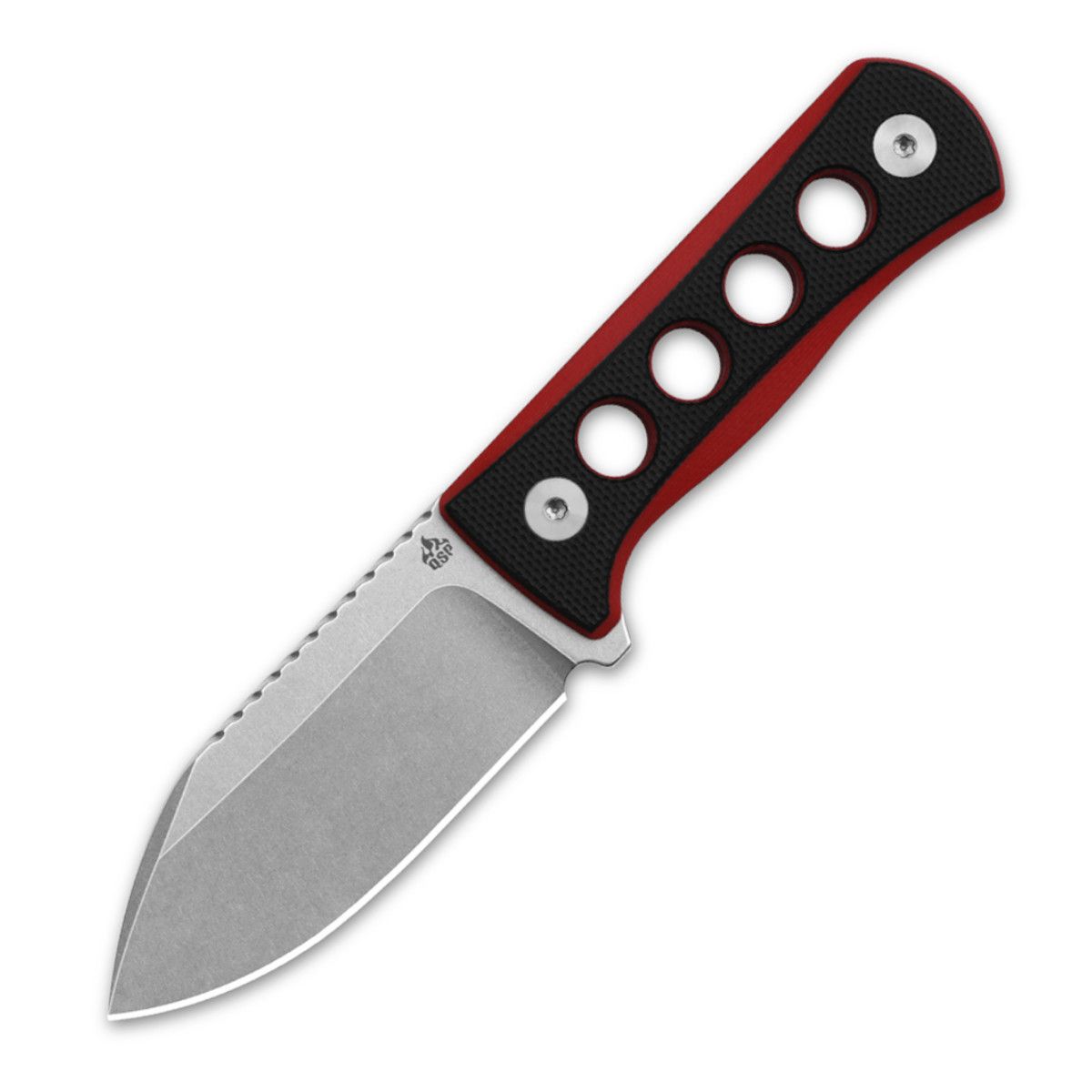 

Нож с фиксированным лезвием QSP Knife Canary QS141-B1, сталь 14C28N, рукоять микарта, Черный;красный, Canary