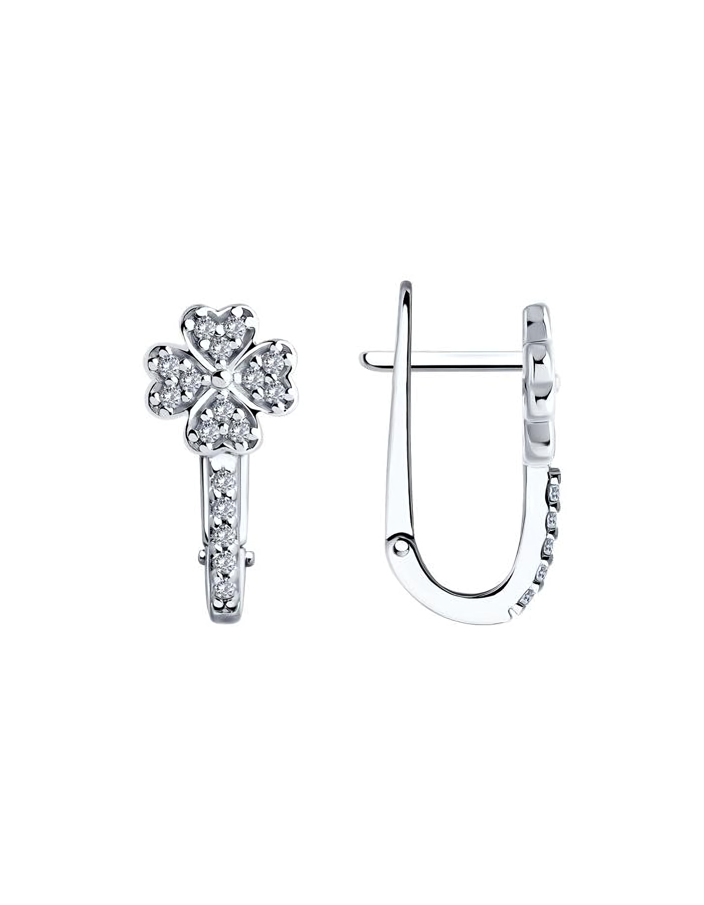 

Серьги из серебра TEO MAORI 894026605, фианит, 894026605