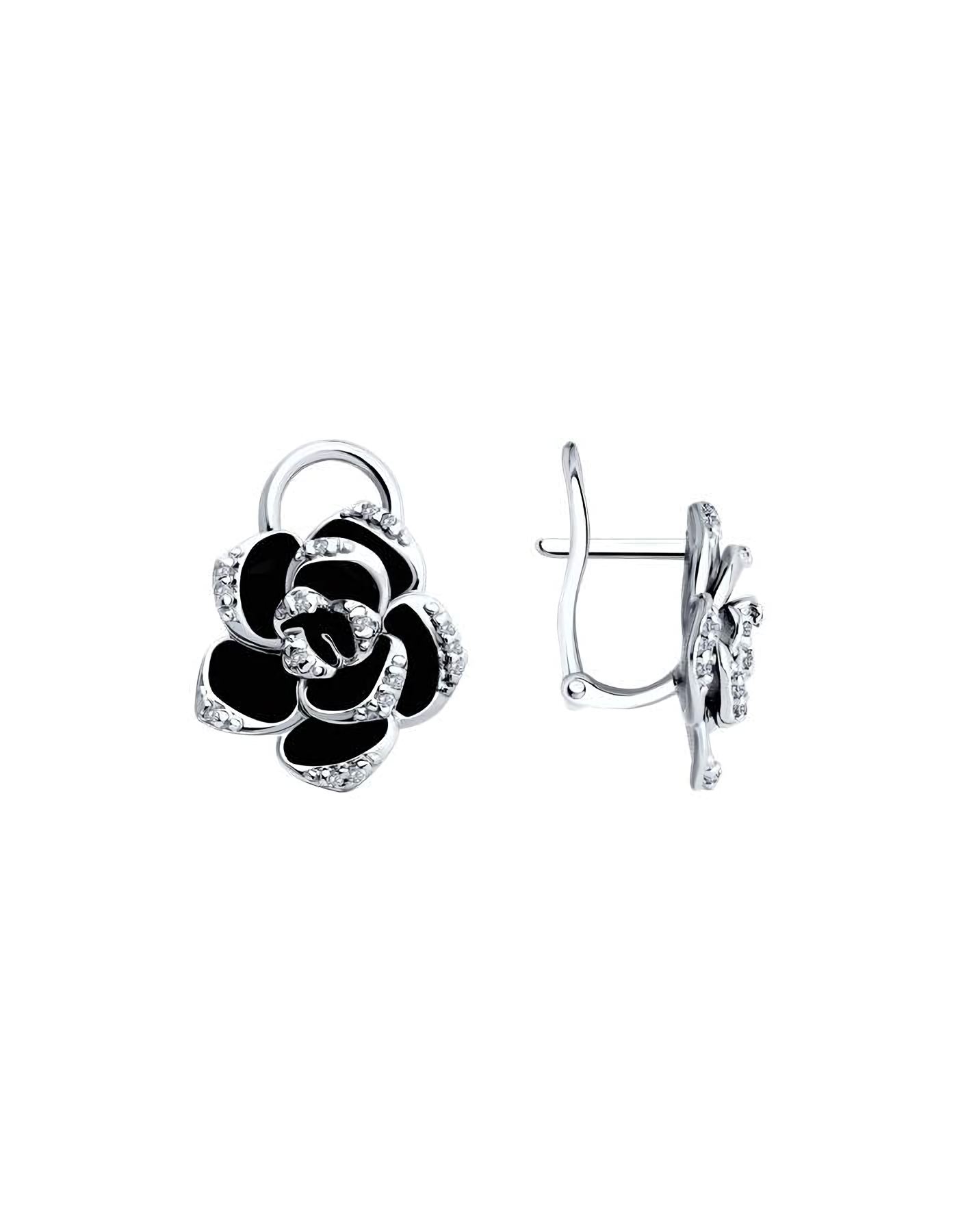 

Серьги из серебра TEO MAORI 894026555, фианит, 894026555