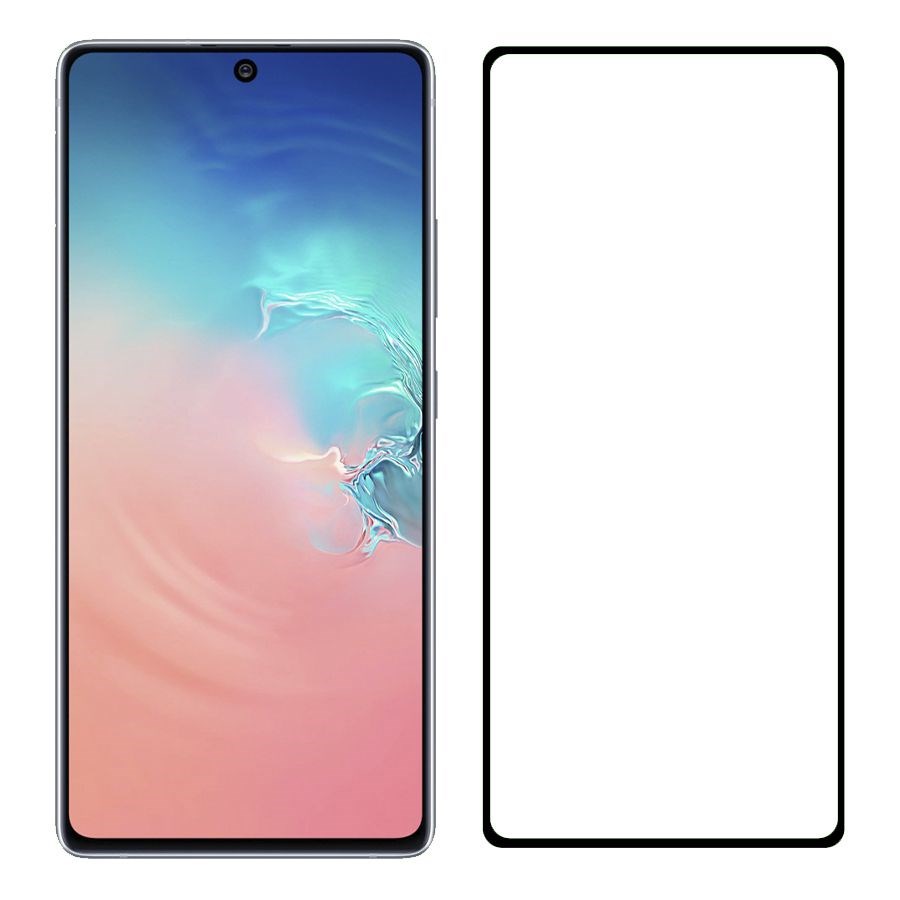 

Стекло защитное Krutoff с полной проклейкой для Samsung Galaxy S10 Lite черное