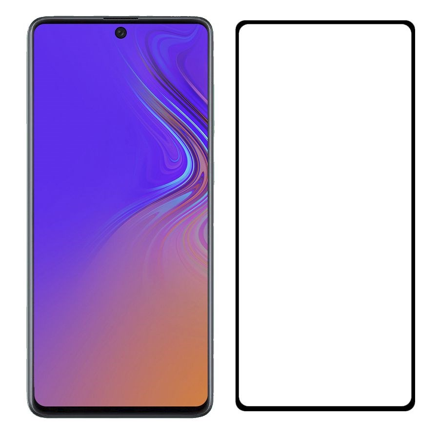 

Стекло защитное Krutoff с полной проклейкой для Samsung Galaxy A91 черное