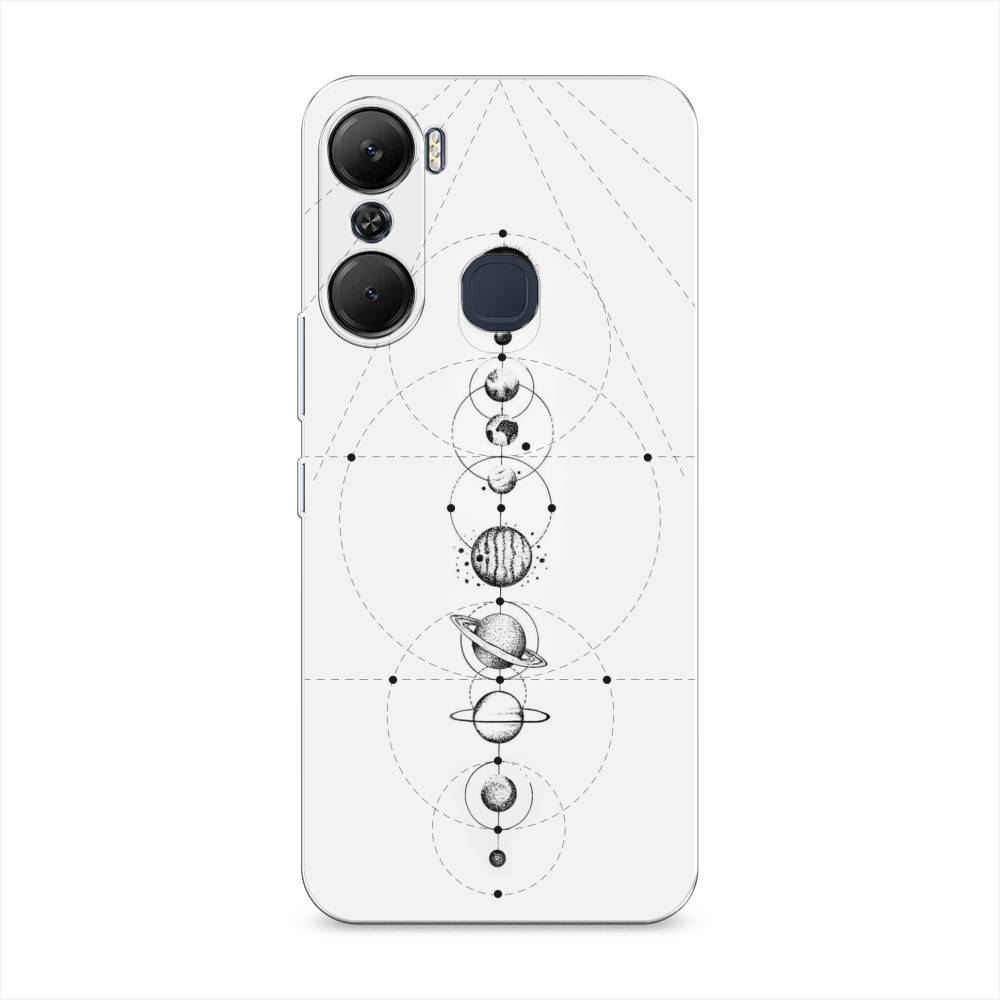 

Чехол для Infinix Hot 12 Pro "Парад планет", Серый, 3102450-2