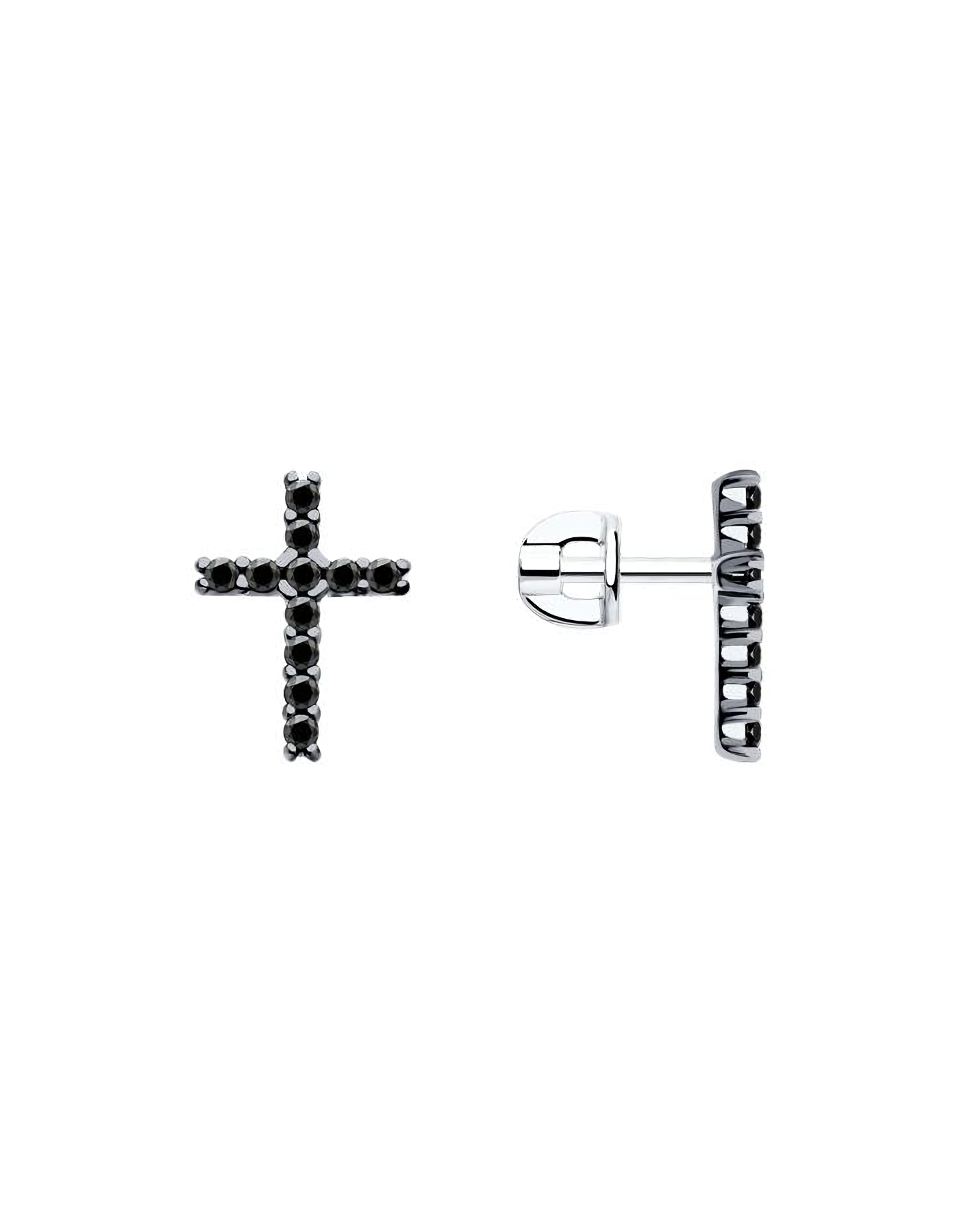 

Серьги пусеты из серебра TEO MAORI 894026495, фианит, 894026495