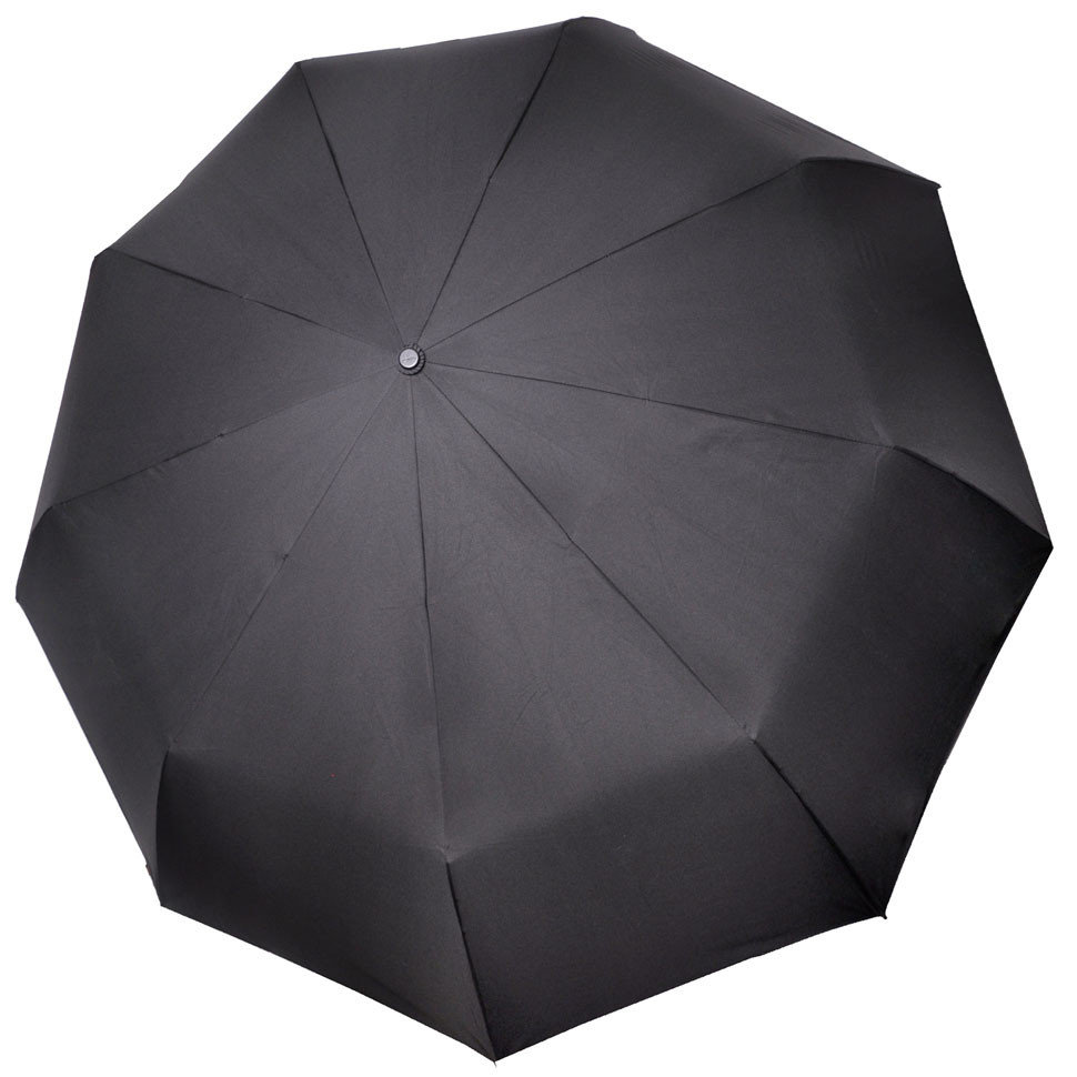 Три Слона Зонт Мужской 3 Сложения Купол-Черный R-70 10 Спиц Три Слона
