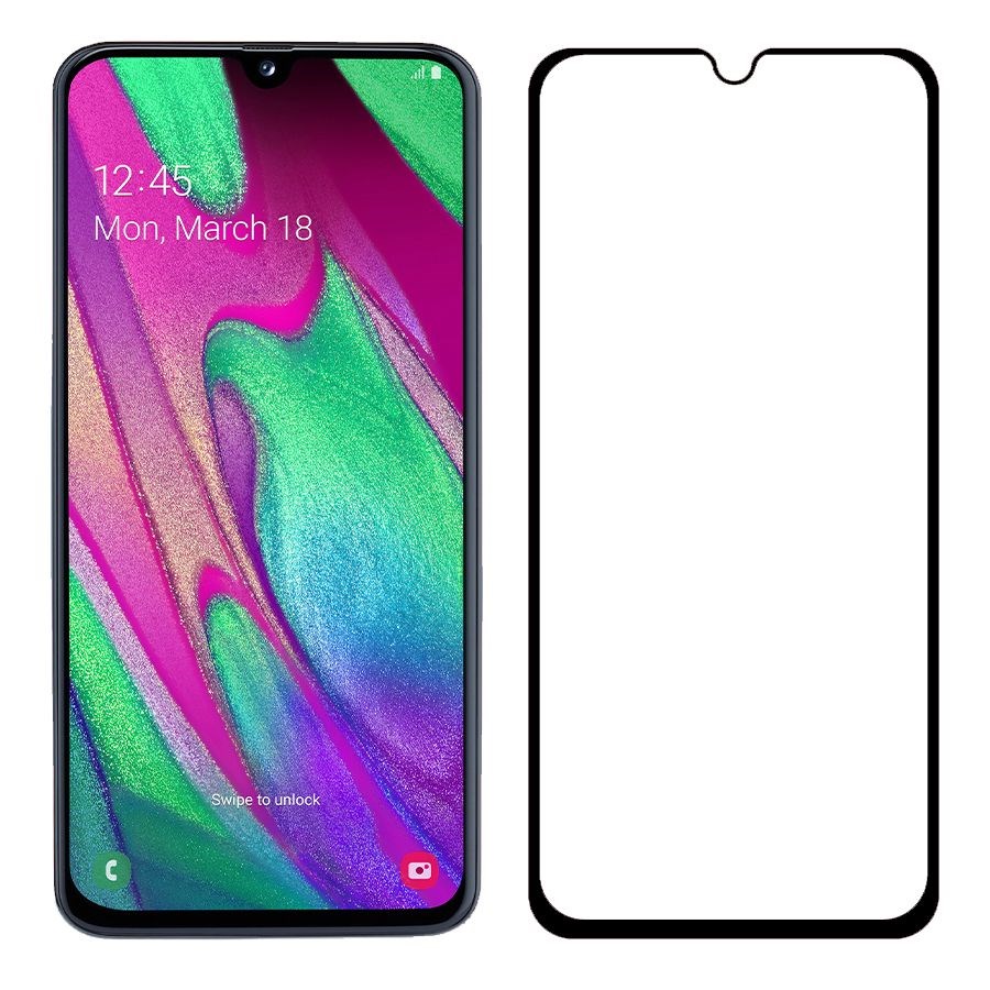 

Стекло защитное Krutoff с полной проклейкой для Samsung Galaxy A40 черное