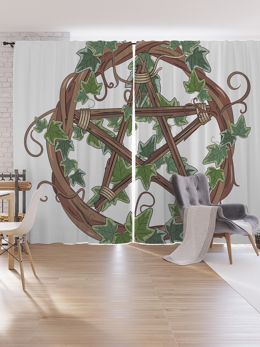 

Шторы под лён JoyArty "Магическая звезда", серия Oxford DeLux, 340х265 см, Магическая звезда