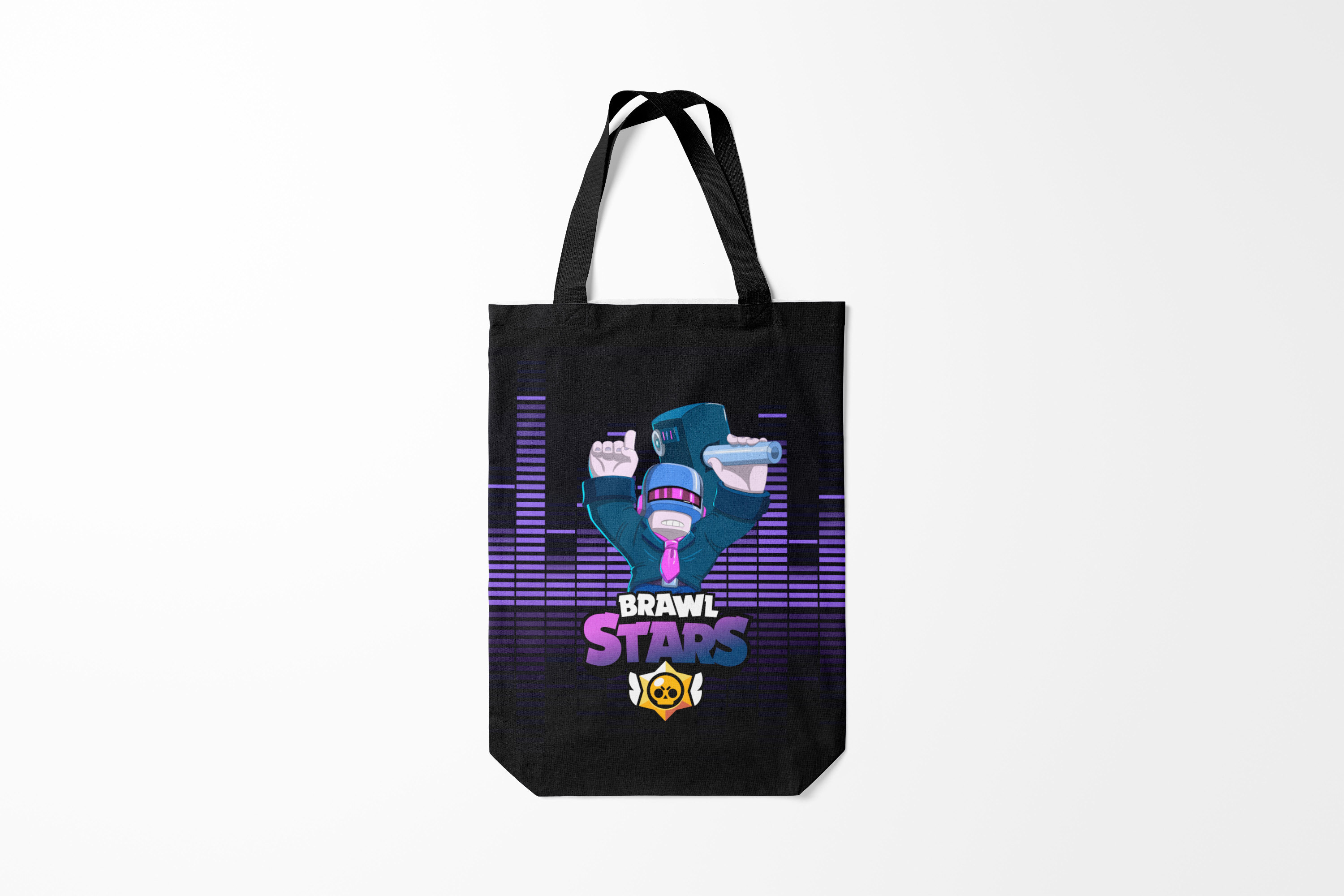 

Сумка шoппер унисекс Burnettie Brawl Stars CROW., серый; красный, Brawl Stars CROW.
