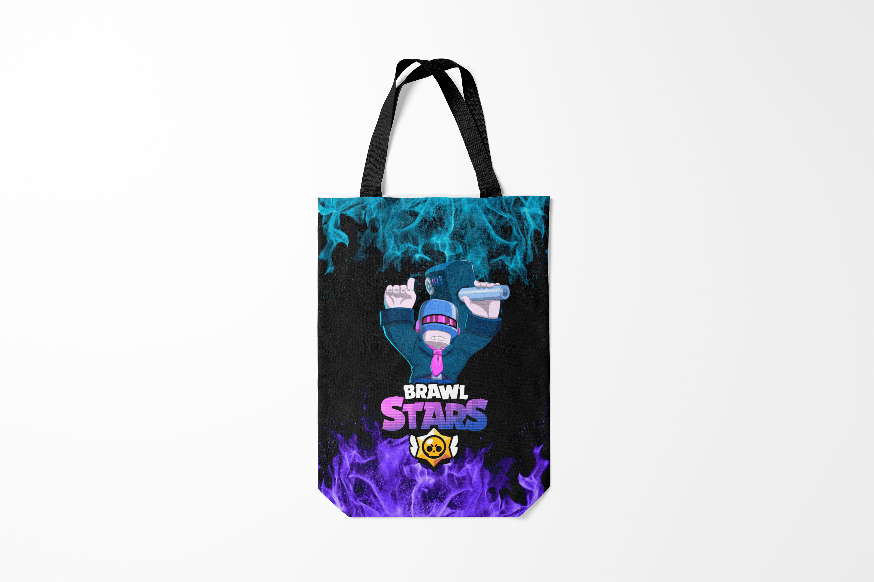 

Сумка шoппер унисекс Burnettie Brawl Stars CROW., черный; красный, Brawl Stars CROW.