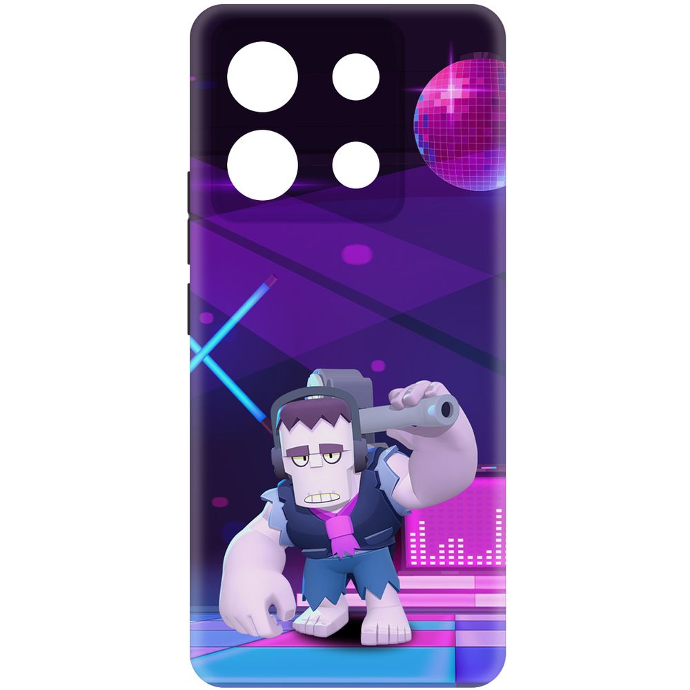 

Чехол-накладка Krutoff Soft Case Brawl Stars - Фрэнк для Poco X6 черный