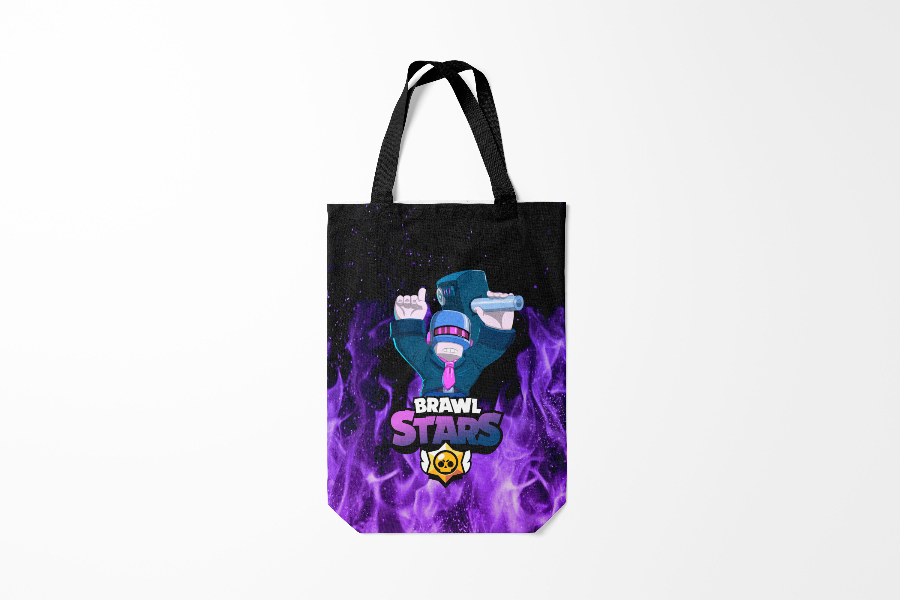 

Сумка шoппер унисекс Burnettie Brawl Stars CROW., черный, Brawl Stars CROW.