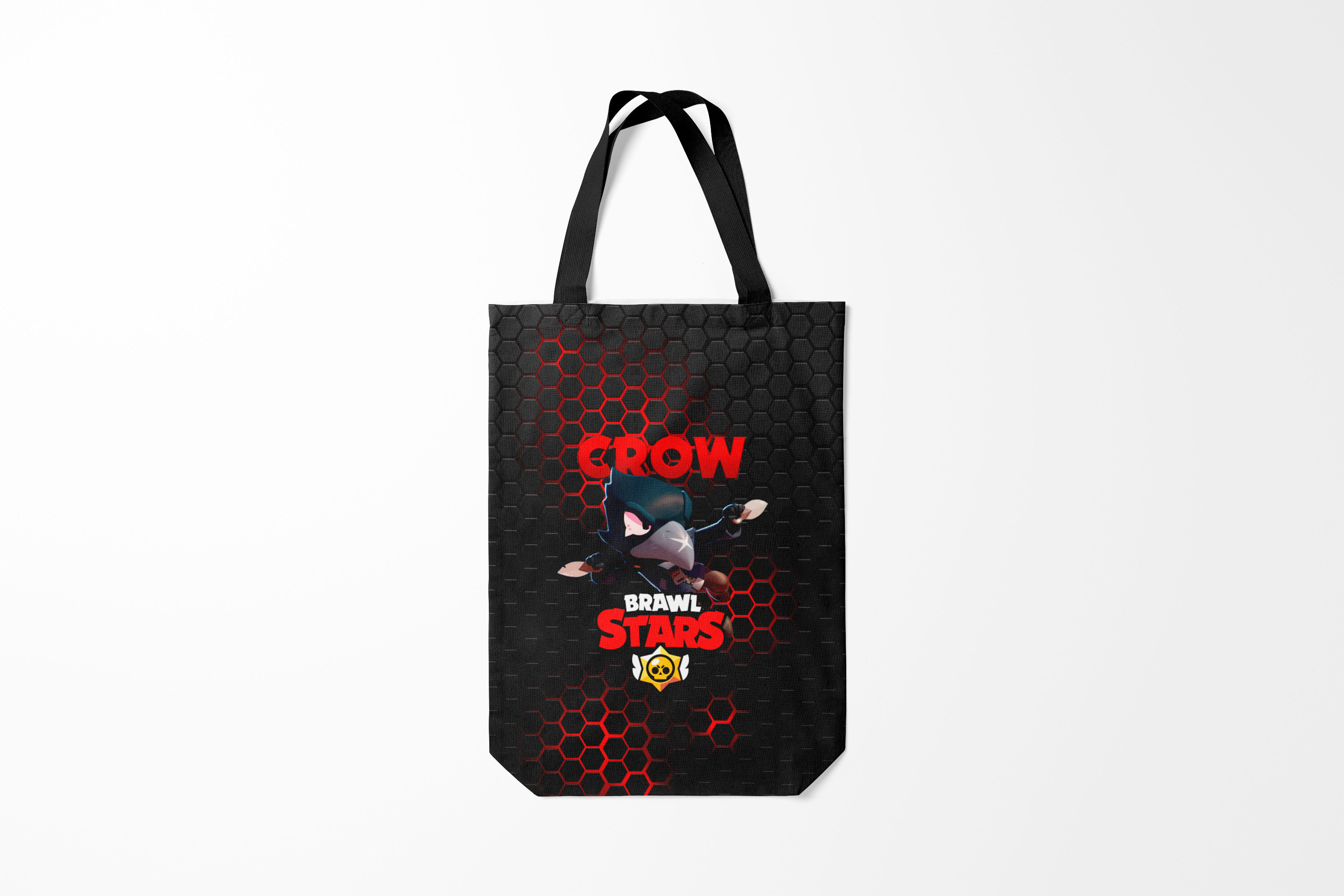 

Сумка шoппер унисекс Burnettie Brawl Stars CROW PHOENIX, черный; оранжевый, Brawl Stars CROW PHOENIX