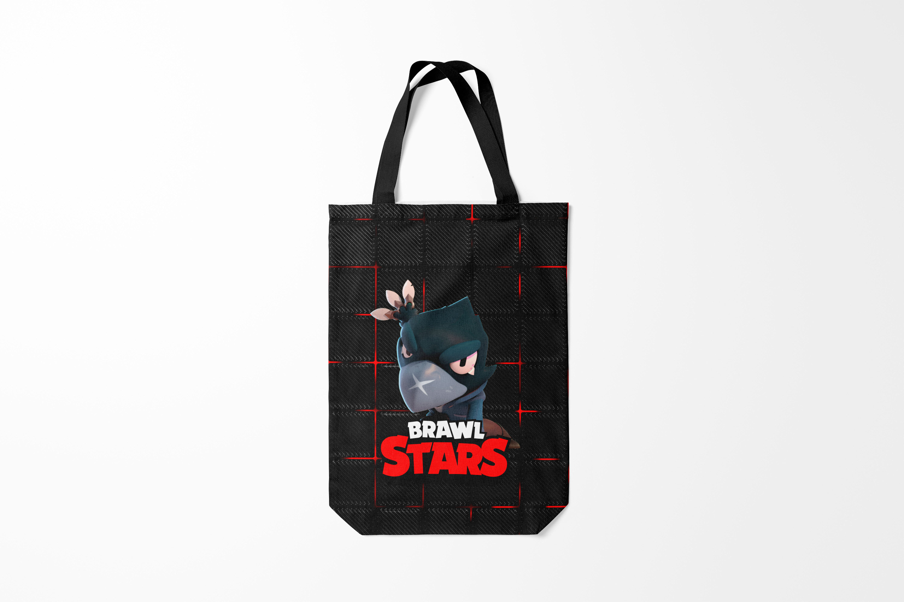

Сумка шoппер унисекс Burnettie Brawl Stars CROW, черный; красный, Brawl Stars CROW