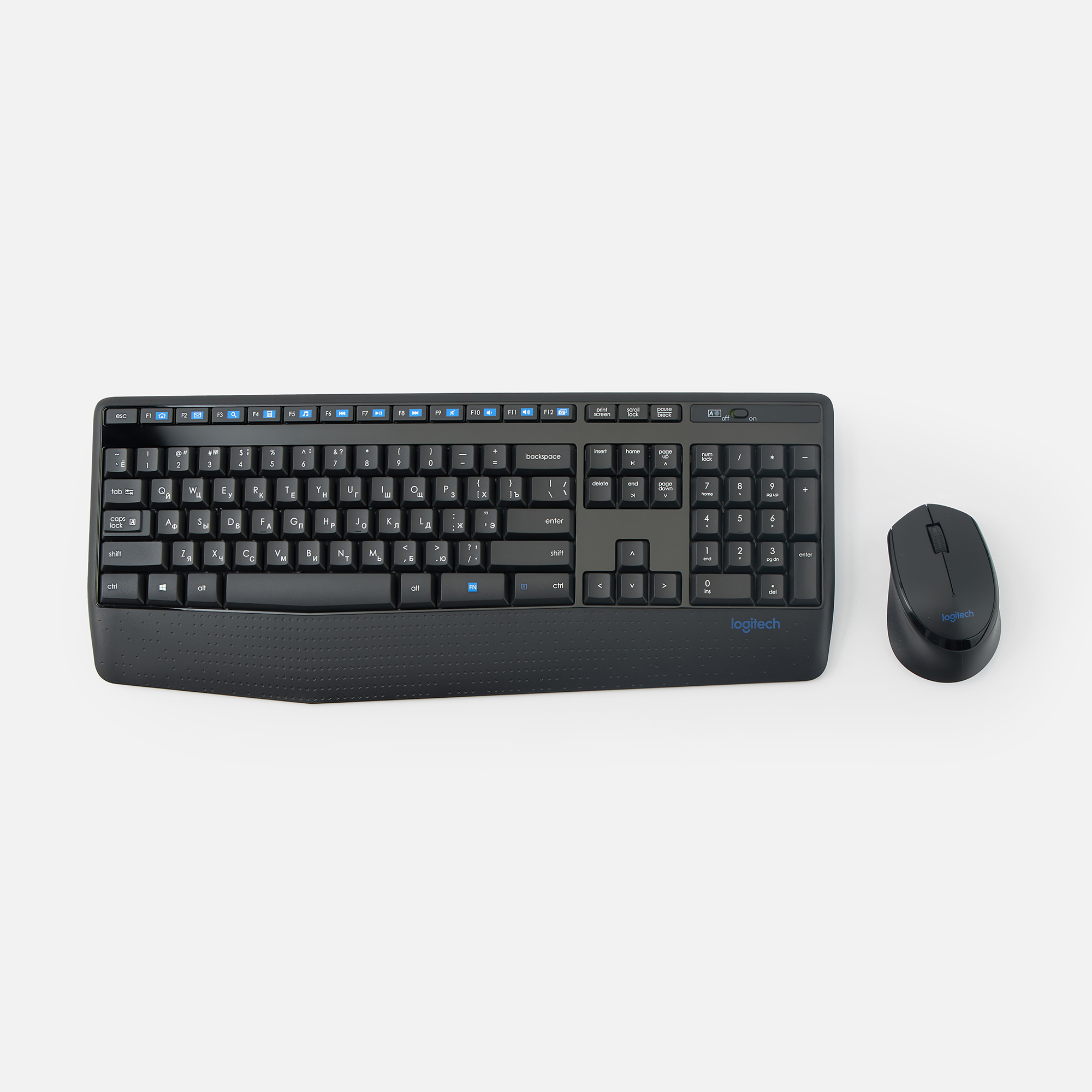 Комплект Logitech MK345 клавиатура, мышь, беспроводные, черный, 920-006490