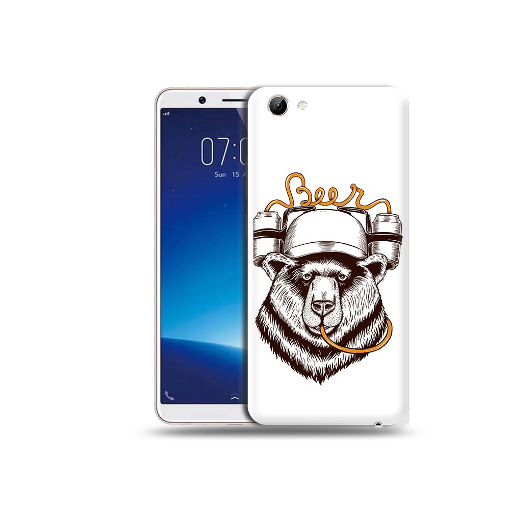 

Чехол MyPads Tocco для Vivo Y71 пивной медведь (PT111858.440.538), Прозрачный, Tocco