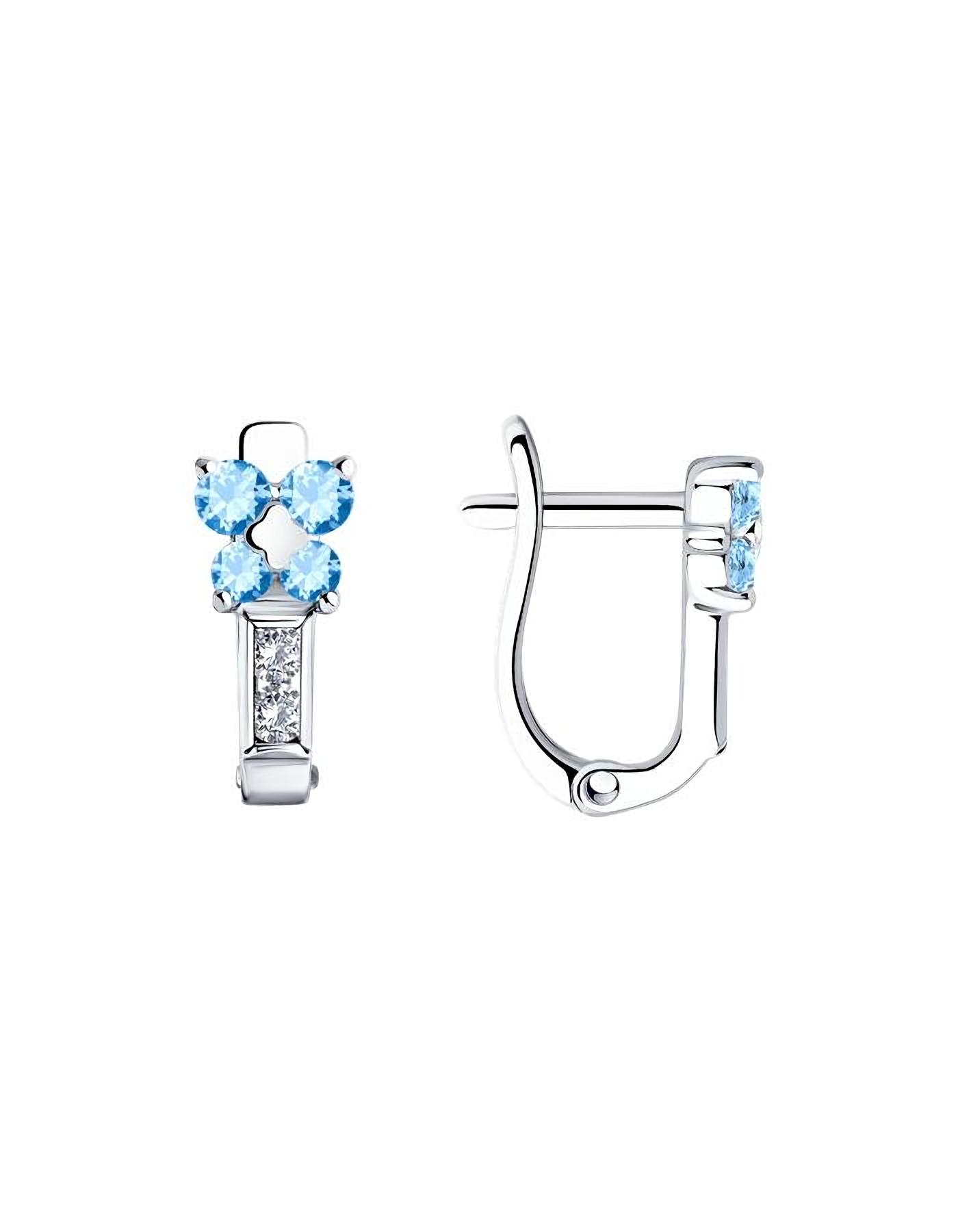 

Серьги из серебра TEO MAORI 894026110, фианит, 894026110