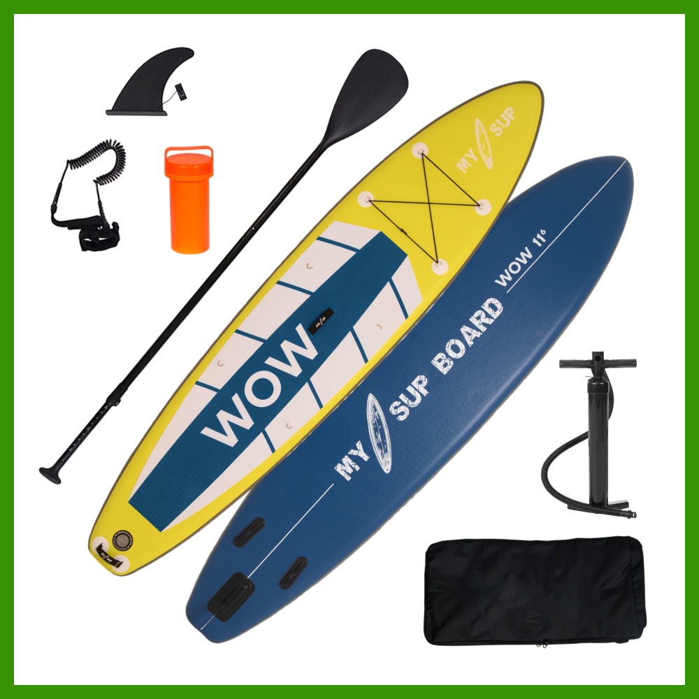 

SUP-борд My Sup WOW 11.6 350x80x15 см, до 200 кг, Синий, WOW11.6