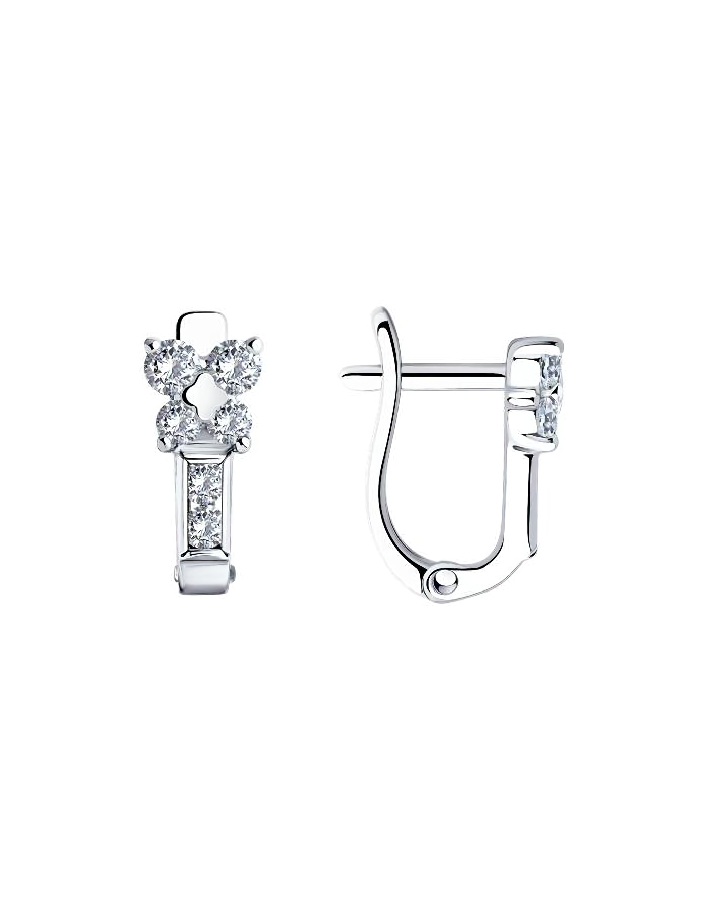 

Серьги из серебра TEO MAORI 894026109, фианит, 894026109