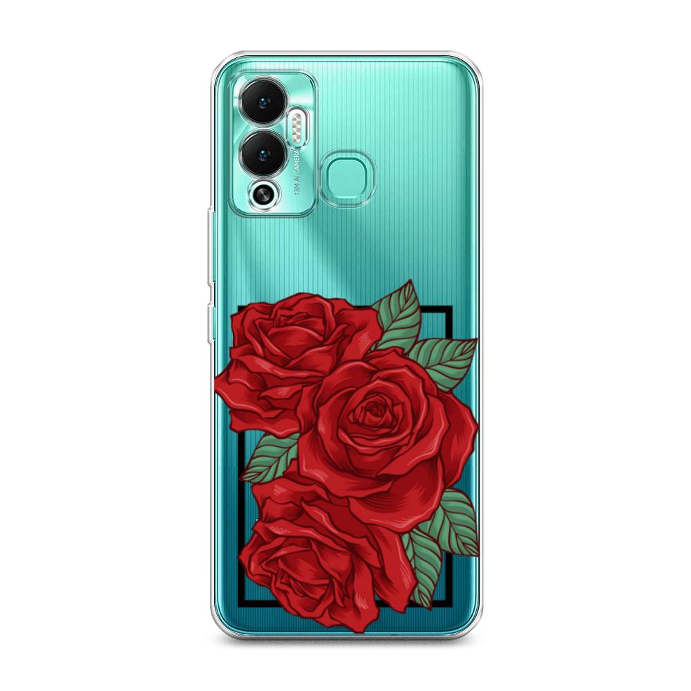 

Чехол для Infinix Hot 12 Play "Три алые розы", Красный, 3101750-2