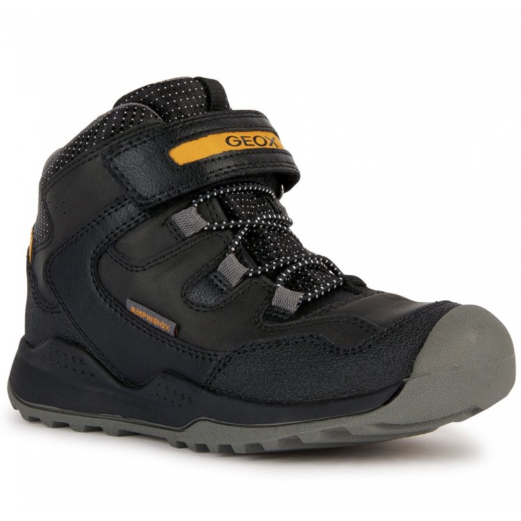 

Полуботинки Geox J Teram Boy B Abx для мальчиков размер 34, J16AEA0MEFUC9241, черно-желтый, Черный;желтый, J16AEA0MEFUC9241
