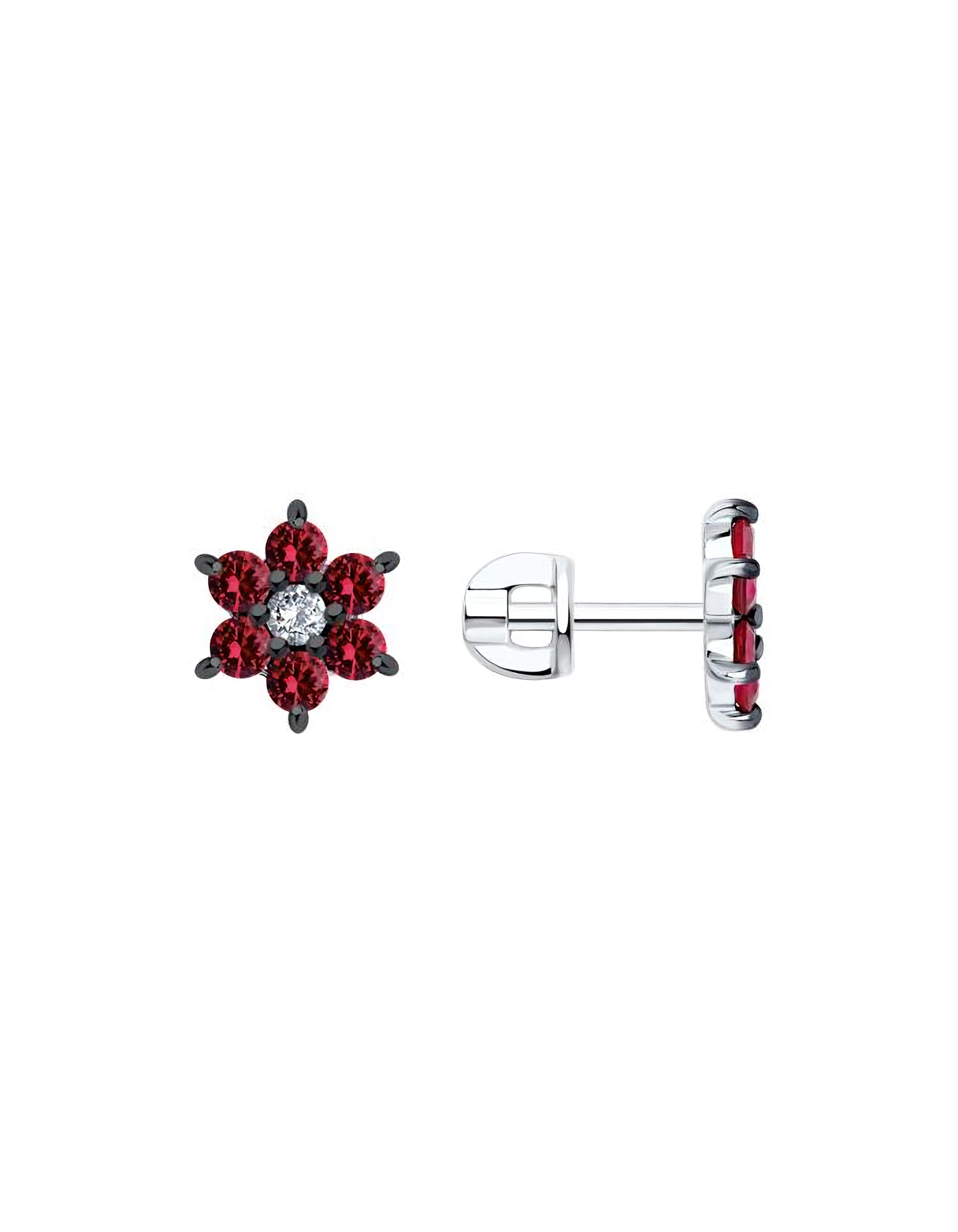 

Серьги пусеты из серебра TEO MAORI 894026063, фианит, 894026063
