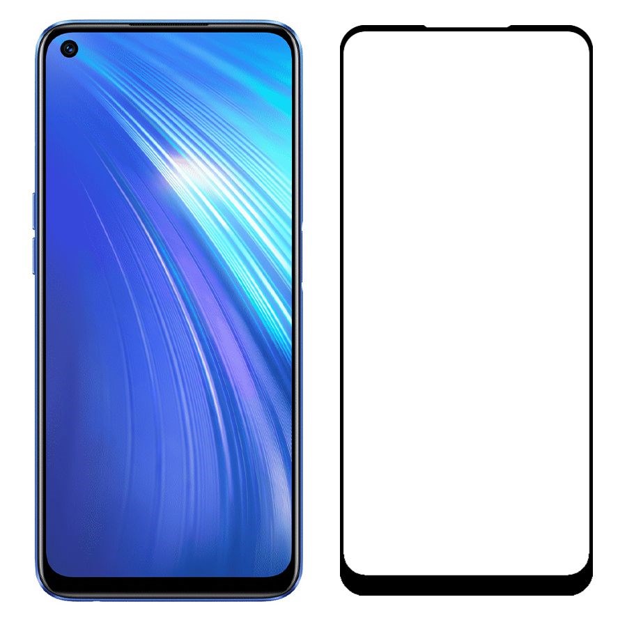 

Стекло защитное Krutoff с полной проклейкой для Realme 7/7 5G черное