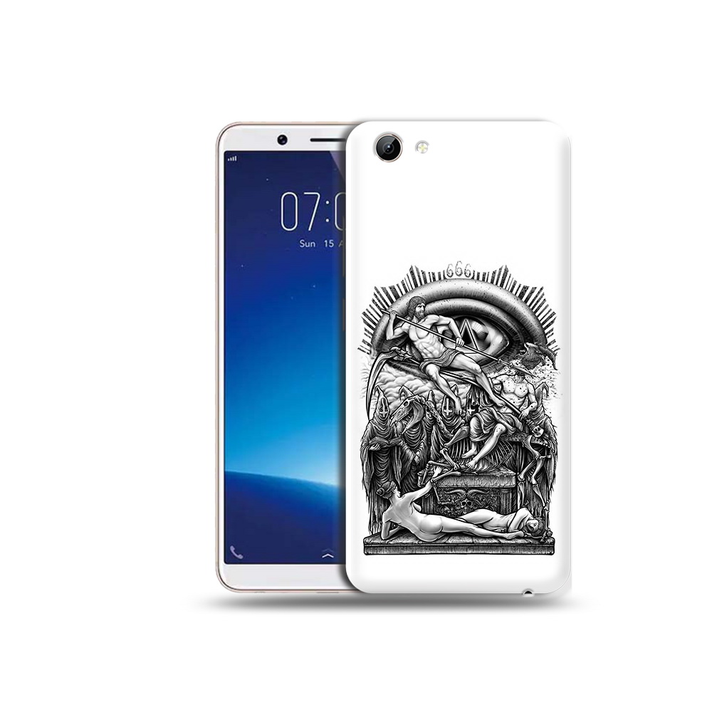 

Чехол MyPads Tocco для Vivo Y71 оракул черно белый (PT111858.440.528), Прозрачный, Tocco