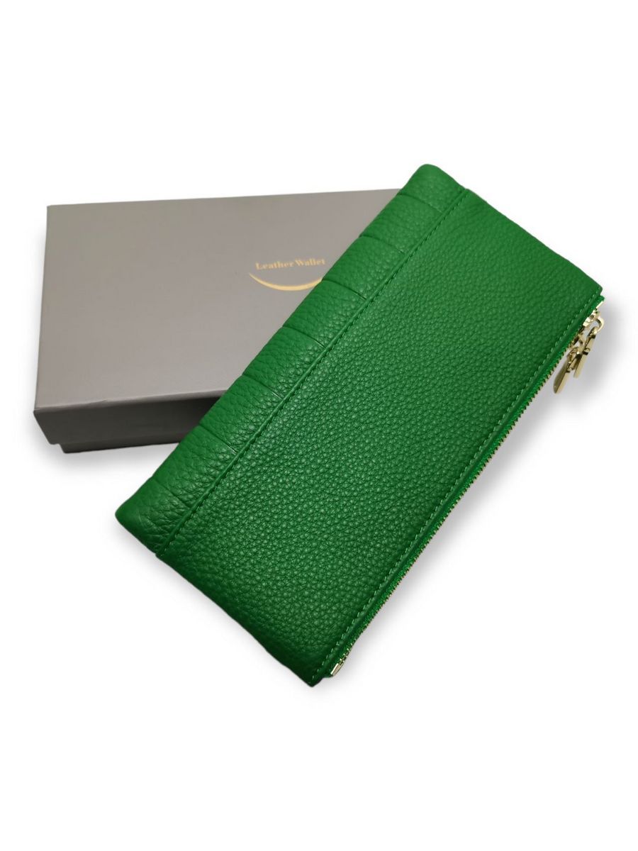 Кошелек женский Leather Wallet 6093 зеленый