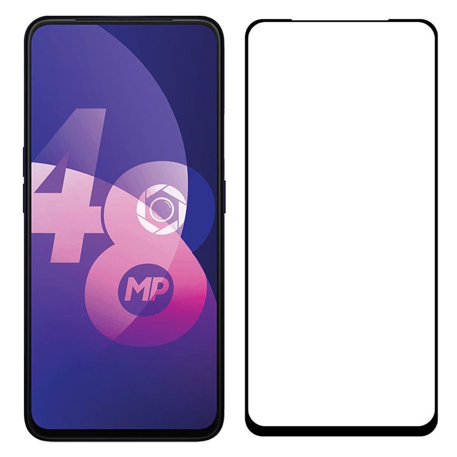 

Стекло защитное Krutoff с полной проклейкой для OPPO F11 Pro черное