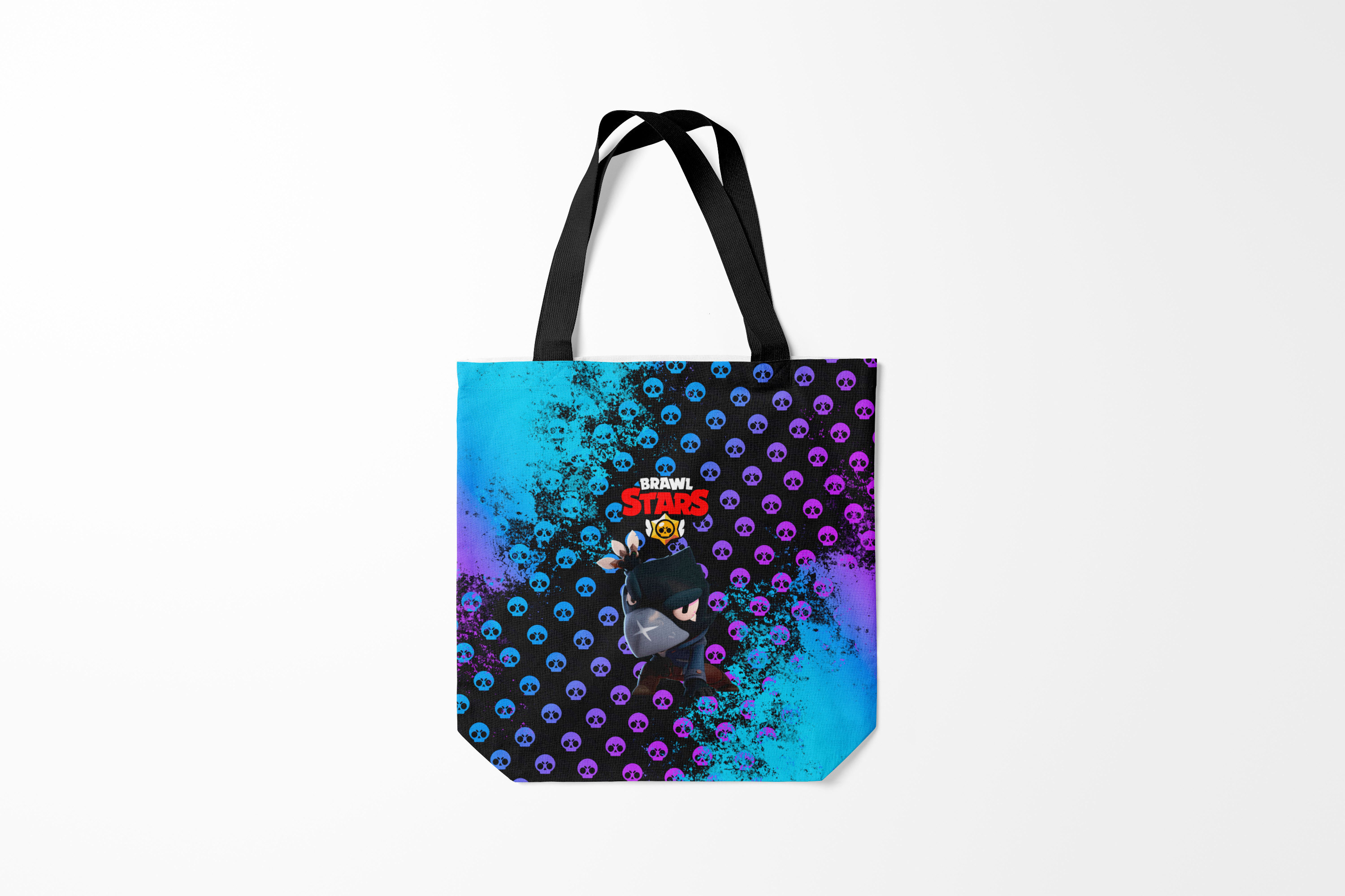 

Сумка шoппер унисекс Burnettie Brawl Stars CROW, голубой, Brawl Stars CROW