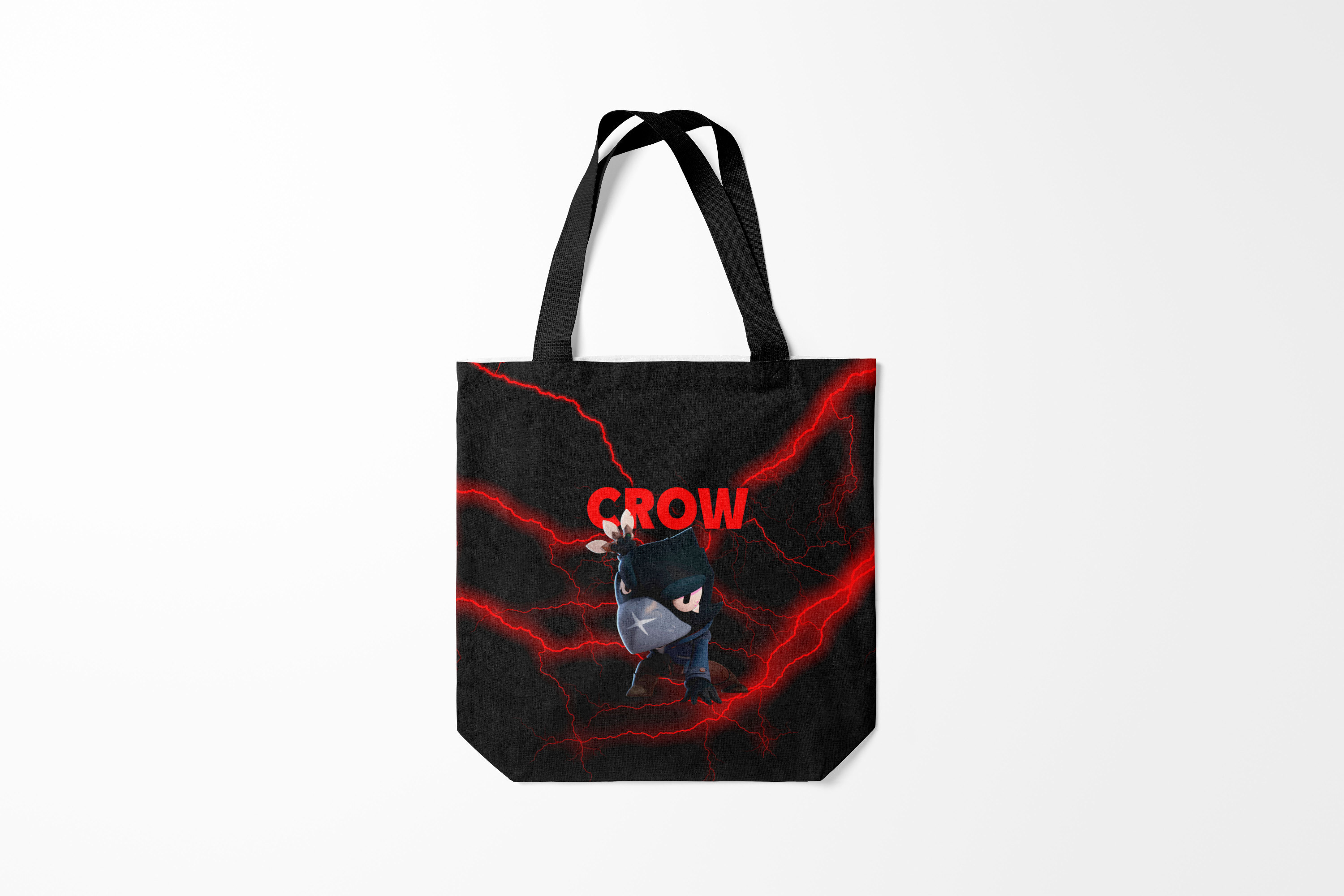 

Сумка шoппер унисекс Burnettie Brawl Stars CROW, черный; красный, Brawl Stars CROW