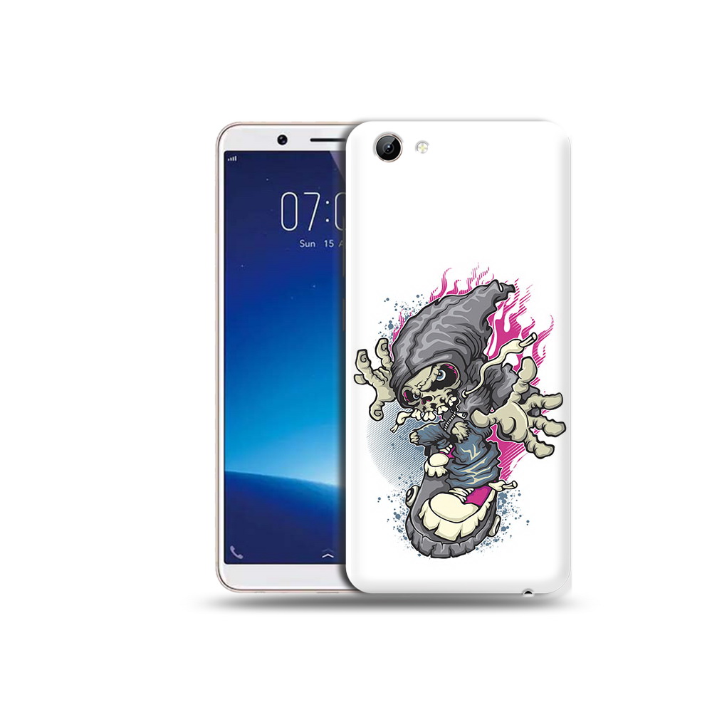фото Чехол mypads tocco для vivo y71 нарисованный скелет на скейт борде (pt111858.440.512)