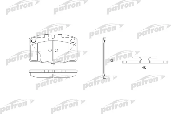 

Колодки тормозные дисковые передн OPEL: ASCONA B 75-81, ASCONA C 81-88, ASCO PATRON PBP173