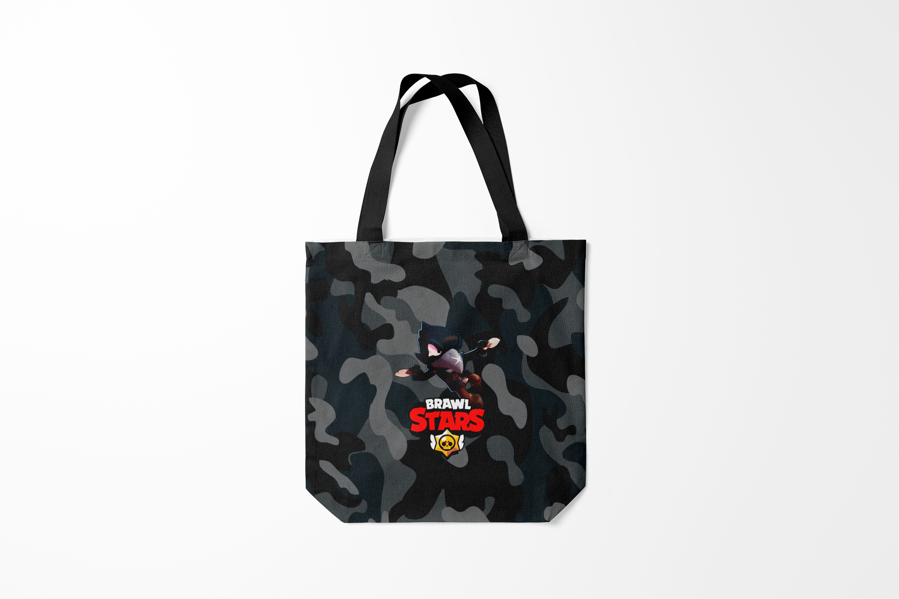 

Сумка шoппер унисекс Burnettie Brawl Stars CROW, черный; красный, Brawl Stars CROW