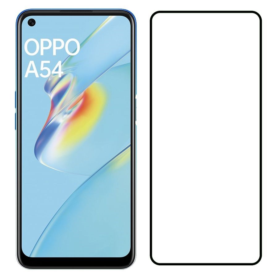 

Стекло защитное Krutoff с полной проклейкой для OPPO A54/A54 5G черное
