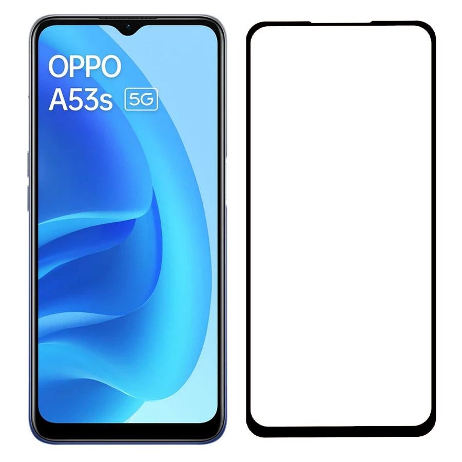 

Стекло защитное Krutoff с полной проклейкой для OPPO A53S черное
