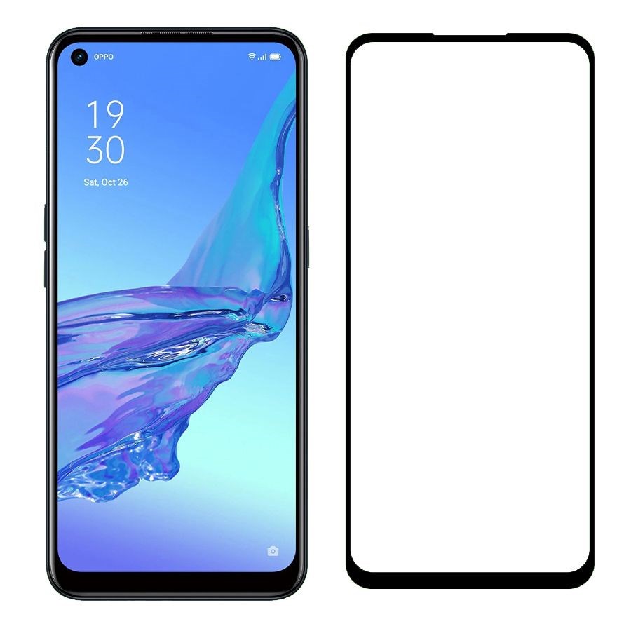 

Стекло защитное Krutoff с полной проклейкой для OPPO A53(2020) черное