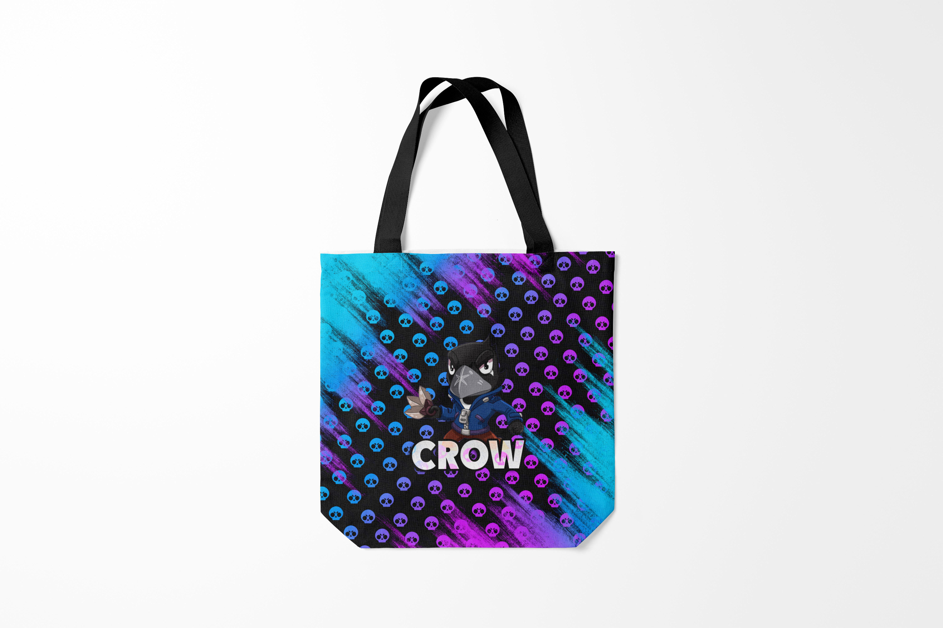 

Сумка шoппер унисекс Burnettie Brawl Stars CROW, серый, Brawl Stars CROW