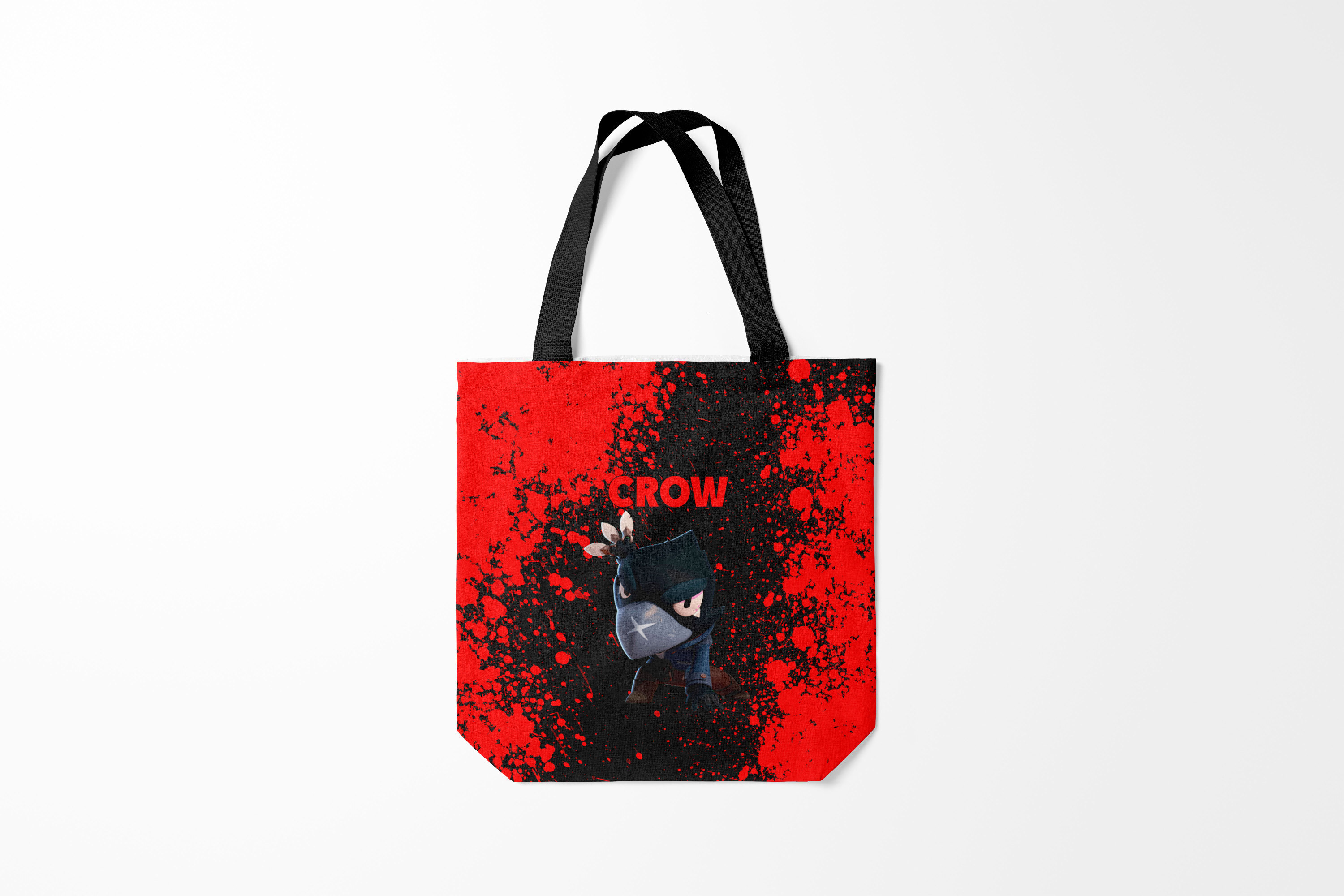 

Сумка шoппер унисекс Burnettie Brawl Stars CROW, черный; серый, Brawl Stars CROW