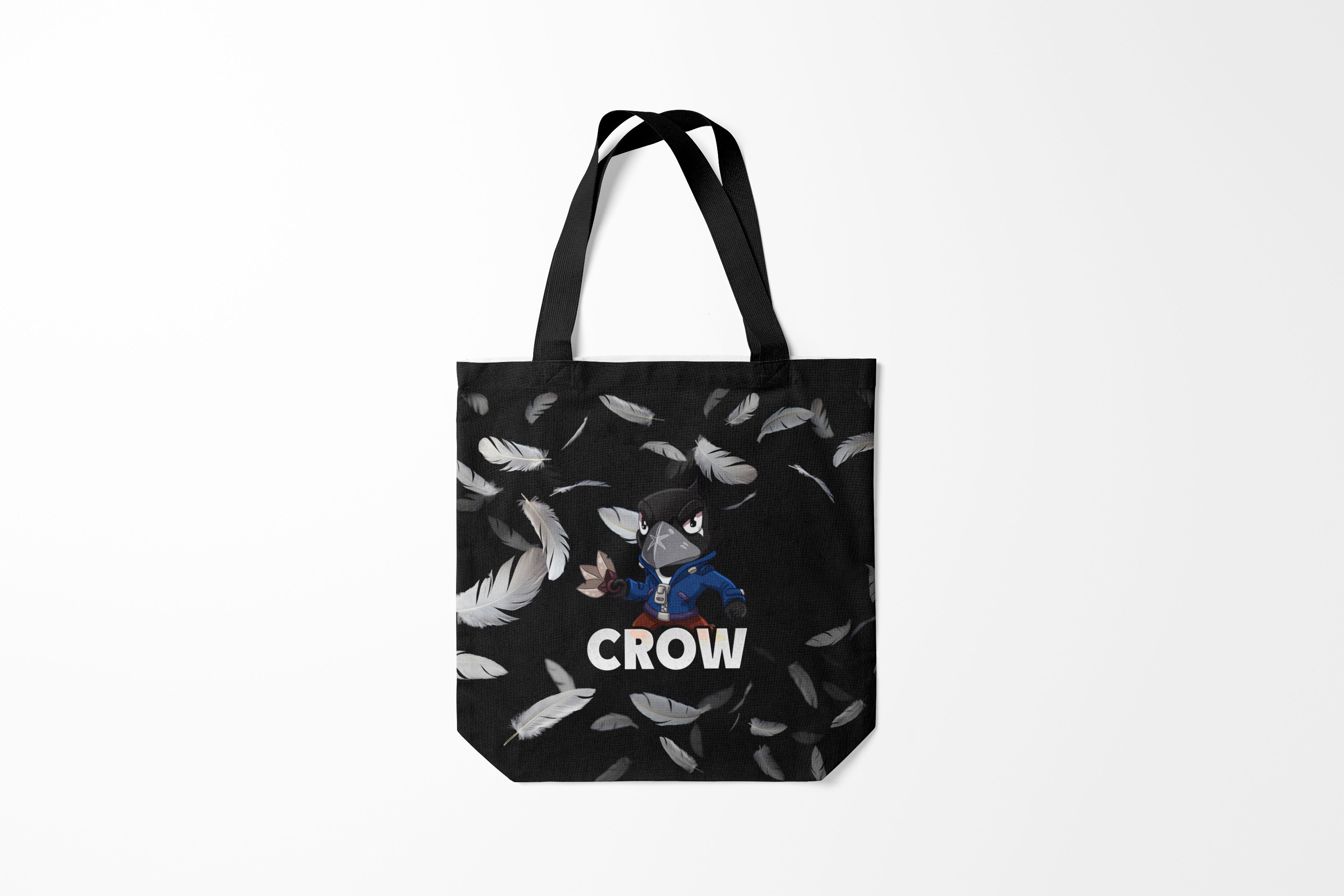 

Сумка шoппер унисекс Burnettie Brawl Stars Crow, черный, Brawl Stars Crow