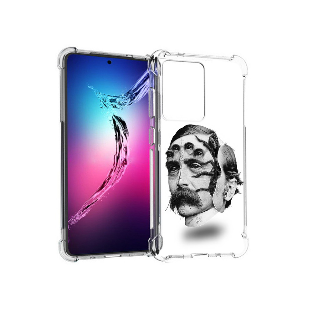 

Чехол MyPads Tocco для Samsung Galaxy S20+ страшное лицо мужчины (PT141343.495.629), Прозрачный, Tocco