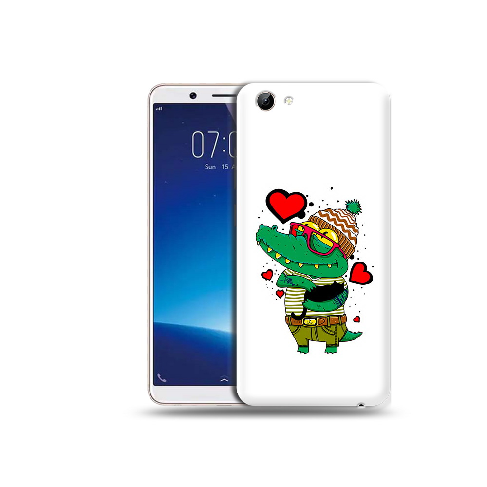 

Чехол MyPads Tocco для Vivo Y71 Влюбленный крокодил (PT111858.440.48), Прозрачный, Tocco