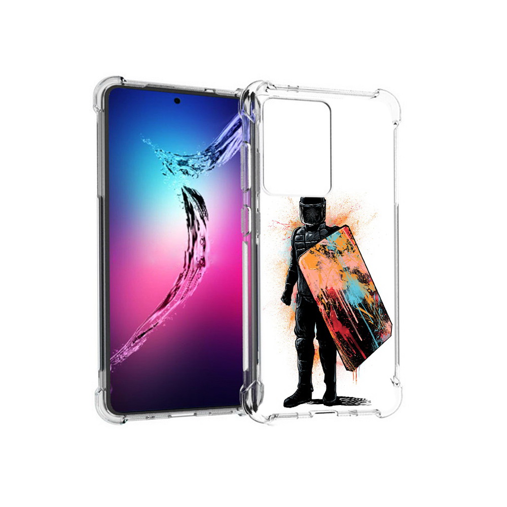 Чехол MyPads Tocco для Samsung Galaxy S20+ солдат с красочным щитом (PT141343.495.614)