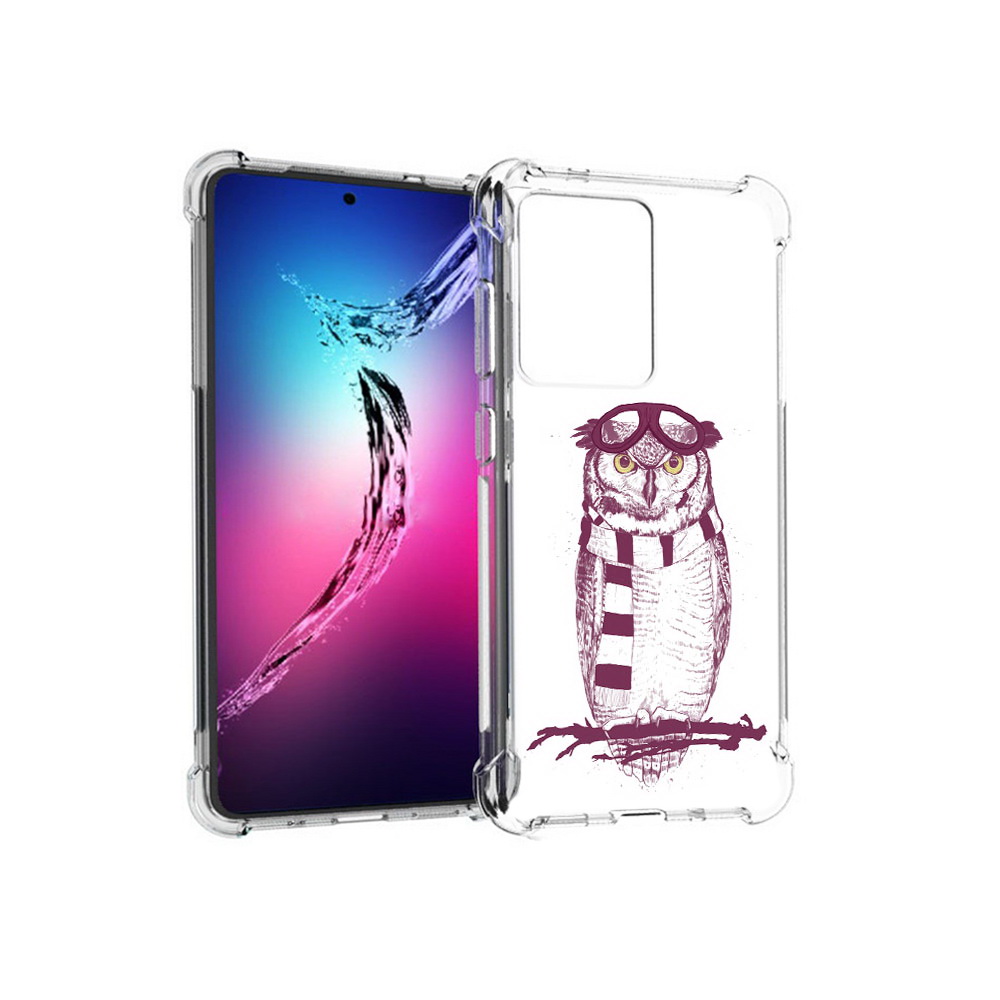 

Чехол MyPads Tocco для Samsung Galaxy S20+ сова-летчик (PT141343.495.612), Прозрачный, Tocco