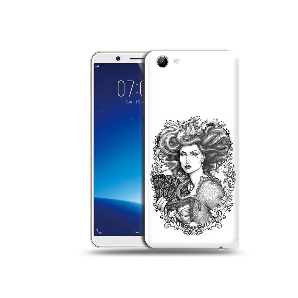 

Чехол MyPads Tocco для Vivo Y71 медуза черно белый (PT111858.440.472), Прозрачный, Tocco