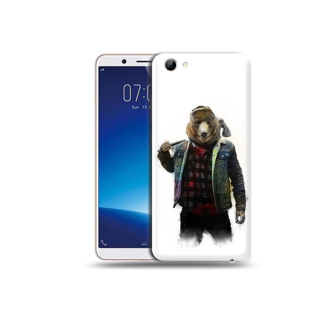 

Чехол MyPads Tocco для Vivo Y71 медведь с топором (PT111858.440.469), Прозрачный, Tocco